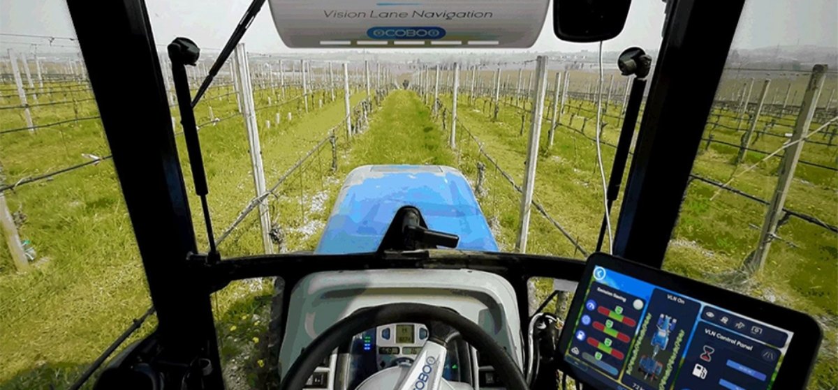 Il sistema VLN installato nella cabina del trattore